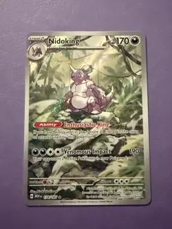 Pokemon TCG Nidoking Scarlet & Violet 151 Illustration Rare Card 174/165 - Image 1