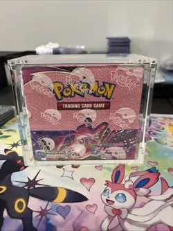 Pokemon TCG Fusion Strike Sealed Booster Box W/ Acrylic Magnetic Case - Image 1
