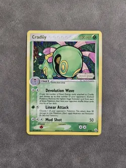 Pokemon TCG Cradily 3/92 Reverse Holo Stamped Vintage - EX Legend Maker - LP - Image 1
