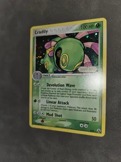 Pokemon TCG Cradily 3/92 Reverse Holo Stamped Vintage - EX Legend Maker - LP - Image 4