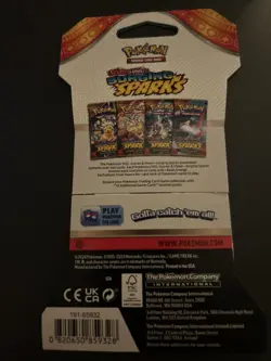 VERY HEAVY - 31.88g - Pokemon Surging Sparks Sleeved Booster Pack - SEALED! - Image 3
