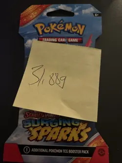 VERY HEAVY - 31.88g - Pokemon Surging Sparks Sleeved Booster Pack - SEALED! - Image 4