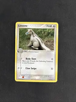Pokemon TCG Linoone EX Emerald 34/106 Regular Uncommon Non Holo - LP/MP - Image 1