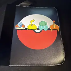 Black Pokemon Card Booty Binder - 2x2 Holds 400 Cards - Image 1