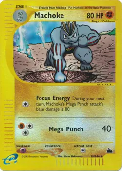 1x Machoke - 38/144 - Uncommon - Reverse Holo NM-Mint Pokemon G2 - Skyridge - Image 1