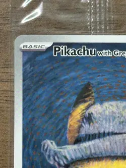 Van Gogh Pikachu With Grey Felt Hat SVP 2023 Pokemon Promo Card Sealed 226 - Image 3