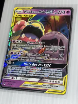 Pokemon TCG Muk Alolan Muk GX 61/214 Tag Team Unbroken Bonds Near Mint/Mint - Image 1