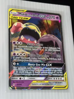 Pokemon TCG Muk Alolan Muk GX 61/214 Tag Team Unbroken Bonds Near Mint/Mint - Image 3