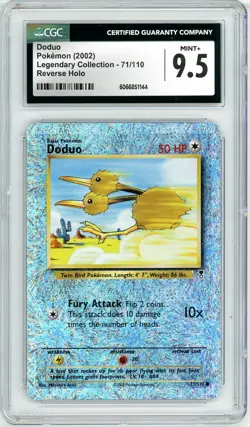 Pokemon Doduo #71 Legendary Collection Reverse Holo CGC 9.5 Mint+ - Image 1