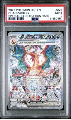 Pokemon TCG Charizard ex SIR 223/197 Obsidian Flames PSA 9 MINT ! - Image 1