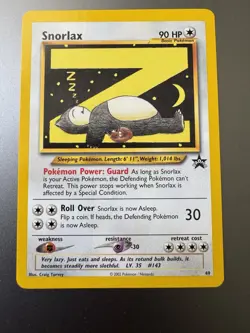 Snorlax Z Black Star Promo #49 Basic Pokemon Card TCG WOTC NM Vintage 2002 - Image 3
