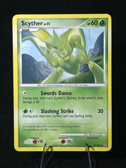 Pokemon TCG Scyther 49/100 Stormfront Regular LP Original TCG Card - Image 1