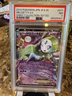 Meloetta 2013 Japanese Pokemon Shiny Collection 1st Edition Holo 011/020 PSA 7 - Image 1