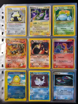 Lot of 90 ALL HOLO Vintage Pokemon Card Binder Collection Charizard - Image 2