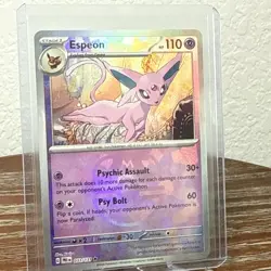 Espeon NM Master Ball 033/131 Sv: Prismatic Evolutions Pokemon TCG Holo - Image 1