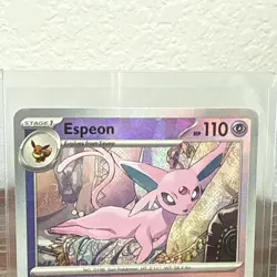 Espeon NM Master Ball 033/131 Sv: Prismatic Evolutions Pokemon TCG Holo - Image 2