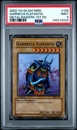 MRD-125 METAL RAIDERS GARNECIA ELEFANTIS PSA 9 1ST EDITION - 2002 YU-GI-OH! - Image 1