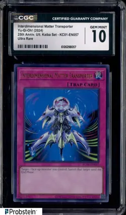 2024 Yu-Gi-Oh! 25th Anniversary Kaiba Interdimensional Matter Transporter CGC 10 - Image 1