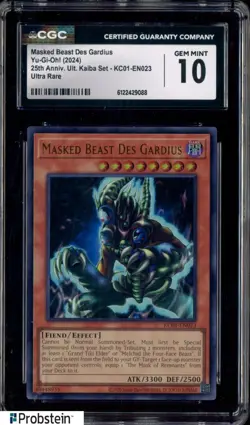 2024 Yu-Gi-Oh! 25th Anniversary Kaiba EN023 Masked Beast Des Gardius CGC 10 - Image 1