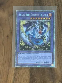 Snake-Eyes Doomed Dragon 1st Edition Starlight Rare RA05-EN039 Yu-Gi-Oh! - Image 1