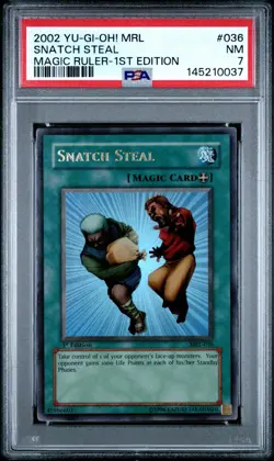 MRL-036 MAGIC RULER SNATCH STEAL PSA 7 1ST EDITION - 2002 YU-GI-OH! - Image 1