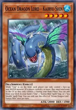Ocean Dragon Lord - Kairyu-Shin LED9-EN017 1st ED NM Yu-Gi-Oh! ULTRA RARE - Image 1