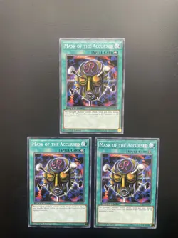 Yugioh Mask Of The Accursed SBAD-EN042 1st Edition Common Speed Duel LP/MP X3 - Image 1