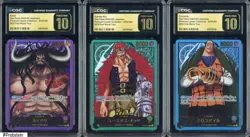 One Piece JPN Premium Leader BCG Crocodile Eustass Kid Kaido CGC 10 PRISTINE (3) - Image 1