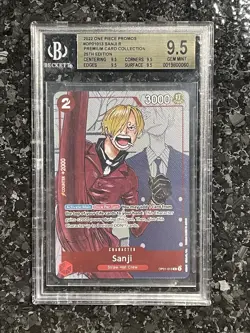 Sanji - OP01-013 (Alternate Art) One Piece Promo BGS 9.5 25Th Anniversary - Image 1