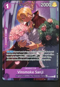 One Piece TCG OP10-063 Vinsmoke Sanji TR FOIL - Image 1