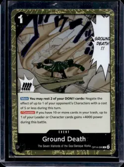 2026 One Piece Azure Sea's Seven Ground Death Rare #OP14-096 - Image 1