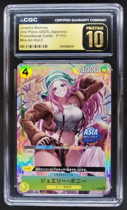 2025 ONE PIECE JP JEWERLY BONNEY PROMO P-113 MINI-TIN CGC 10 PRISTINE E PT - Image 1