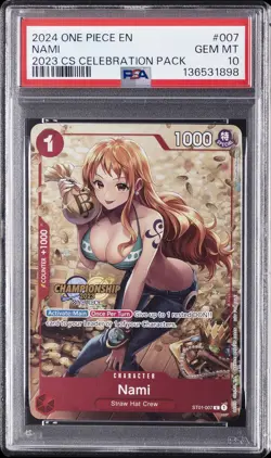 2024 ONE PIECE CHAMPIONSHIP 2023 CELEBRATION PACK #007 NAMI PSA 10 - Image 1