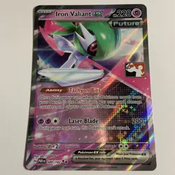 Iron Valiant EX 089/182 NM/LP Holo - Prize Pack Series Cards (Stamped) - Image 1