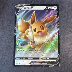 Eevee V SWSH065 SWSH: Sword & Shield Black Star Promo Cards Holo Pokemon - Image 1