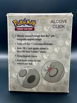 Ultra Pro Pokemon Alcove Click Box - KANTO (4 Magnetic Badges, Holds 100 Cards) - Image 4