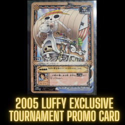 2005 ONE PIECE CARD GAME TOURNAMENT PROMO LUFFY GOING MERRY SHIP VINTAGE OP - Image 1