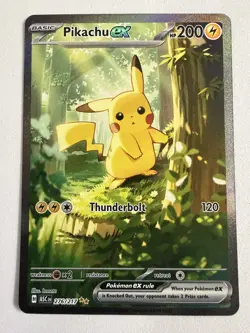 Pikachu ex - Ascended SIR Card 276/217 SIR NM/MINT - PSA CONTENDER - Image 1