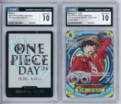 Luffy OP07-109 SR/Don Card Set Promo Premium Collection ONE PIECE DAY '24 CGC 10 - Image 1