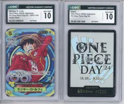 Luffy OP07-109 SR/Don Card Set Promo Premium Collection ONE PIECE DAY '24 CGC 10 - Image 1