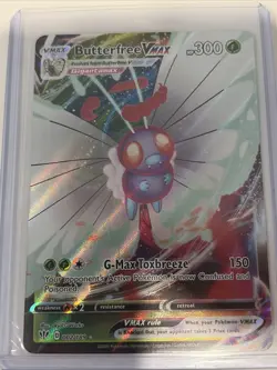 Pokemon TCG Butterfree VMAX Darkness Ablaze Holo Ultra Rare Card 002/189 - Image 1