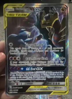 Pokemon Garchomp & Giratina GX TAG TEAM Holo 270 HP Card TCG - Image 1