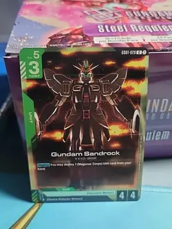 Gundam Sandrock - Gundam Card Game #GD01-028 R - NM Foil Newtype Rising - Image 1