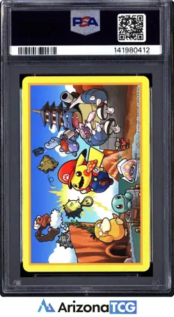 Pokemon 2016 Mario Pikachu 10 Of Spades Playing Cards Japanese PSA 9 - Image 2