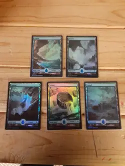 MTG Battle for Zendikar (BFZ) 24 Card FOIL Full Art Basic Land Complete Set - NM - Image 3