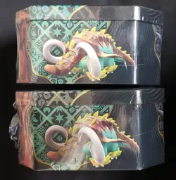 Pokemon TCG Paldean Fates Sealed Lot: Great Tusk & Iron Treads Tins - Image 3
