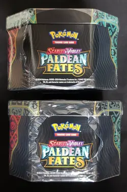 Pokemon TCG Paldean Fates Sealed Lot: Great Tusk & Iron Treads Tins - Image 5