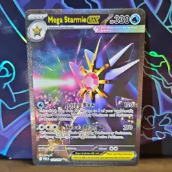 Pokemon TCG Mega Starmie EX 118/088 Holo 330 HP Stage 1 Water Card - Image 1