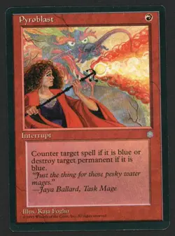 ***Pyroblast*** MTG Ice Age Magic Kid Icarus - Image 1