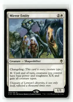 Mirror Entity 70 Rare Commander 2016 Magic: The Gathering Near Mint - Image 1